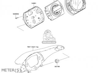 METER(S) - ZX636C1 NINJA ZX6R 2005 USA CALIFORNIA CANADA