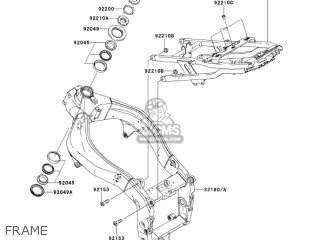 FRAME - ZX636C1 NINJA ZX6R 2005 USA CALIFORNIA CANADA