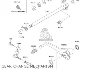 GEAR CHANGE MECHANISM - ZX636C1 NINJA ZX6R 2005 USA CALIFORNIA CANADA