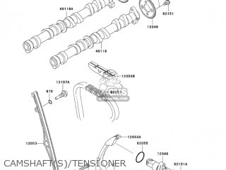 CAMSHAFT(S)/TENSIONER - ZX636C1 NINJA ZX6R 2005 USA CALIFORNIA CANADA