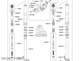 FRONT FORK - ZX636C1 NINJA ZX6R 2005 USA CALIFORNIA CANADA