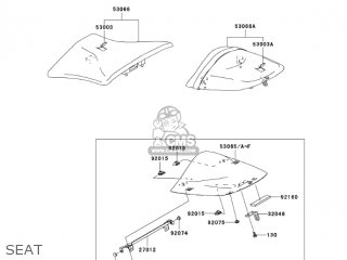 SEAT - ZX636C1 NINJA ZX6R 2005 USA CALIFORNIA CANADA