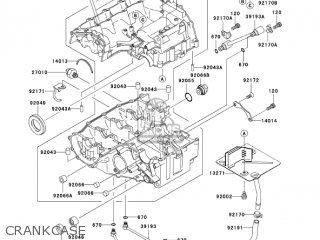 CRANKCASE - ZX636C1 NINJA ZX6R 2005 USA CALIFORNIA CANADA
