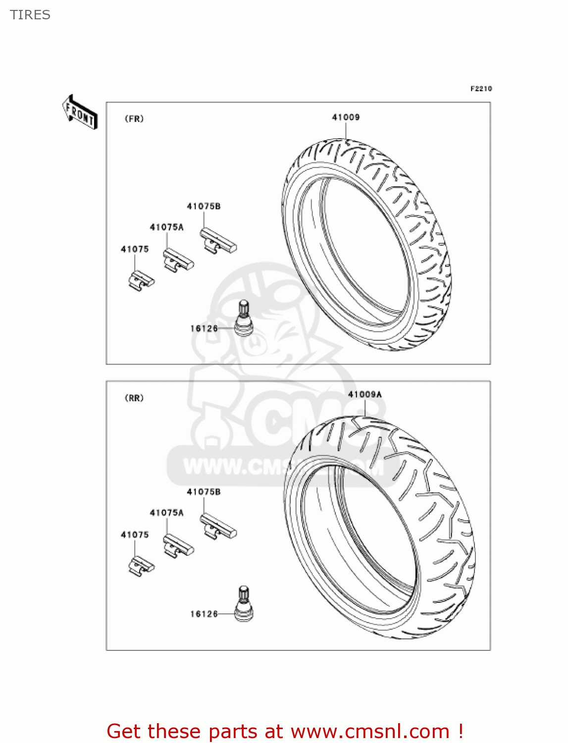 TIRES ZX636C6F NINJA ZX6R 2006 USA CALIFORNIA CANADA