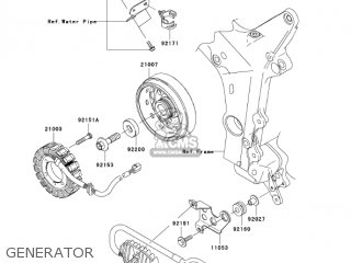 GENERATOR - ZX636C6F NINJA ZX6R 2006 USA CALIFORNIA CANADA