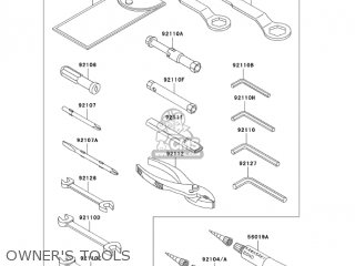 OWNER'S TOOLS - ZX636C6F NINJA ZX6R 2006 USA CALIFORNIA CANADA