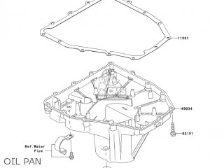 OIL PAN - ZX636C6F NINJA ZX6R 2006 USA CALIFORNIA CANADA