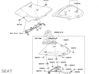 Kawasaki ZX636D6F NINJA ZX6R 2006 USA CALIFORNIA CANADA parts