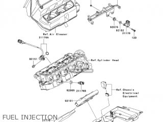 FUEL INJECTION - ZX636D6F NINJA ZX6R 2006 USA CALIFORNIA CANADA