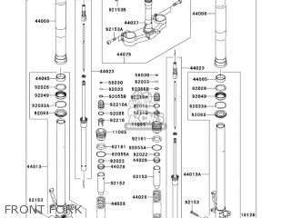 FRONT FORK - ZX636D6F NINJA ZX6R 2006 USA CALIFORNIA CANADA