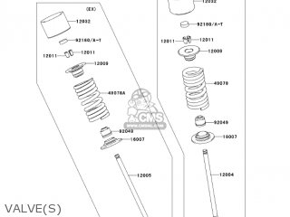 VALVE(S) - ZX636D6F NINJA ZX6R 2006 USA CALIFORNIA CANADA