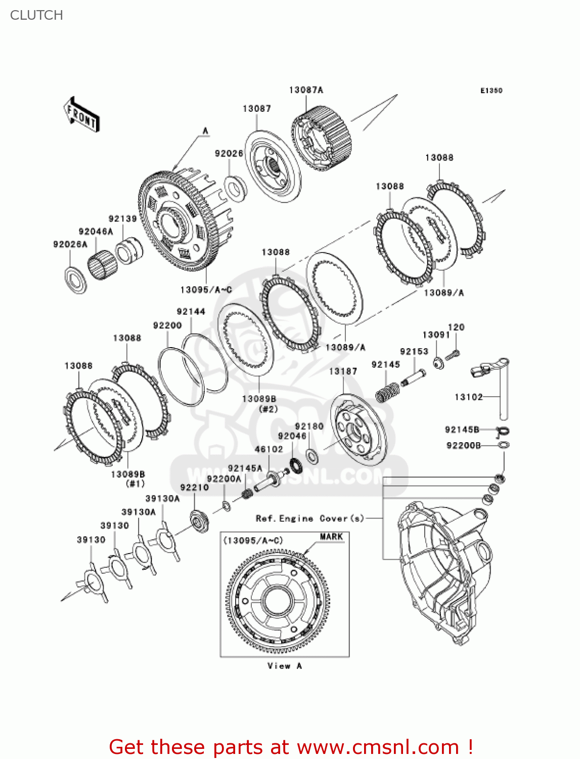 CLUTCH ZX636D6F ZX6R 2006 USA CALIFORNIA CANADA