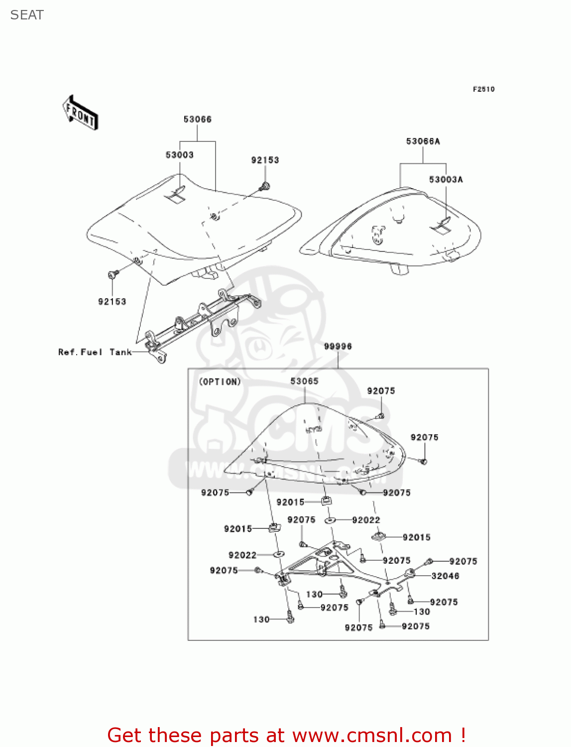 SEAT ZX636D6F ZX6R 2006 USA CALIFORNIA CANADA