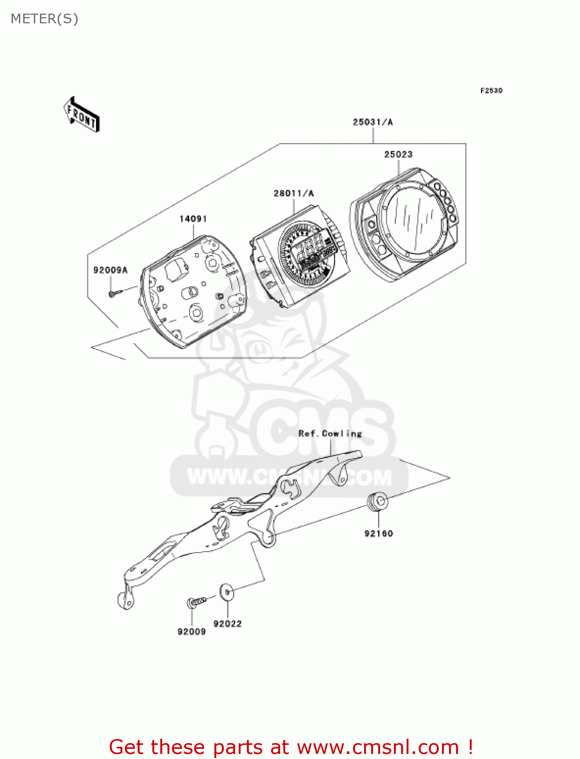 METER(S) ZX636D6F ZX6R 2006 USA CALIFORNIA CANADA