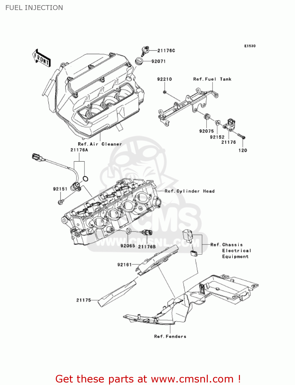 FUEL INJECTION ZX636D6F ZX6R 2006 USA CALIFORNIA CANADA