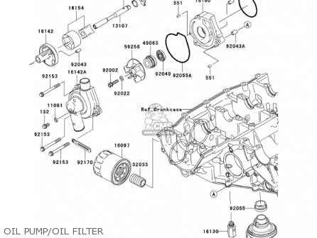 OIL PUMP/OIL FILTER - ZX636D6F ZX6R 2006 USA CALIFORNIA CANADA