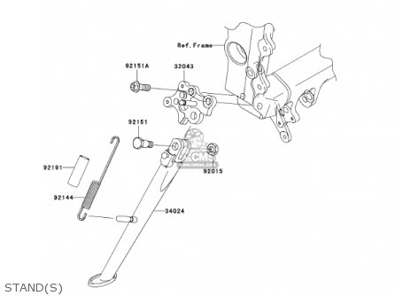 STAND(S) - ZX636D6F ZX6R 2006 USA CALIFORNIA CANADA
