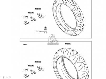 TIRES - ZX636D6F ZX6R 2006 USA CALIFORNIA CANADA