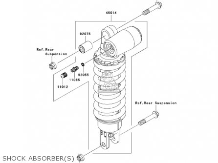 SHOCK ABSORBER(S) - ZX636D6F ZX6R 2006 USA CALIFORNIA CANADA