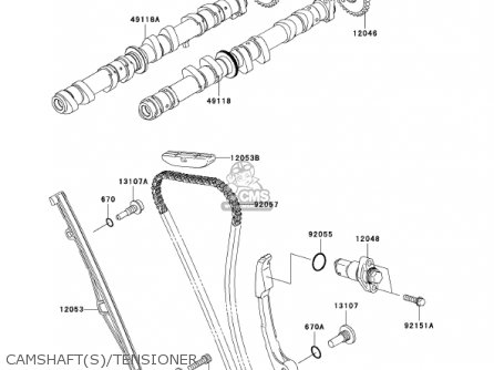 CAMSHAFT(S)/TENSIONER - ZX636D6F ZX6R 2006 USA CALIFORNIA CANADA