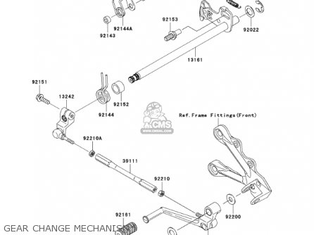 GEAR CHANGE MECHANISM - ZX636D6F ZX6R 2006 USA CALIFORNIA CANADA