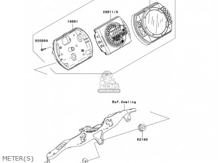 METER(S) - ZX636D6F ZX6R 2006 USA CALIFORNIA CANADA