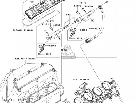 TOP FEED INJECTER - ZX636D6F ZX6R 2006 USA CALIFORNIA CANADA