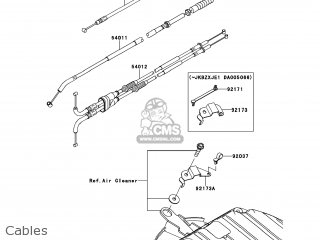 Kawasaki ZX636EDF NINJA ZX6R 2013 USA parts lists and schematics
