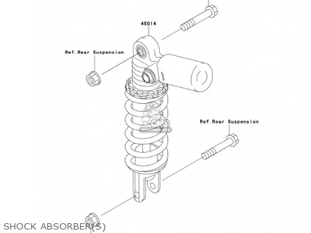 SHOCK ABSORBER(S) - ZX750-P8 2003 USA CALIFORNIA CANADA