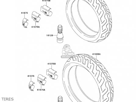 TIRES - ZX750-P8 2003 USA CALIFORNIA CANADA