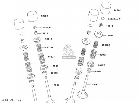 VALVE(S) - ZX750-P8 2003 USA CALIFORNIA CANADA