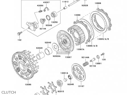 CLUTCH - ZX750-P8 2003 USA CALIFORNIA CANADA
