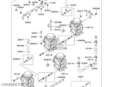 CARBURETOR - ZX750-P8 2003 USA CALIFORNIA CANADA