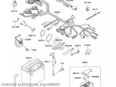 CHASSIS ELECTRICAL EQUIPMENT - ZX750-P8 2003 USA CALIFORNIA CANADA