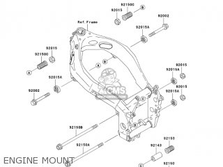 ENGINE MOUNT - ZX750-P8 2003 USA CALIFORNIA CANADA