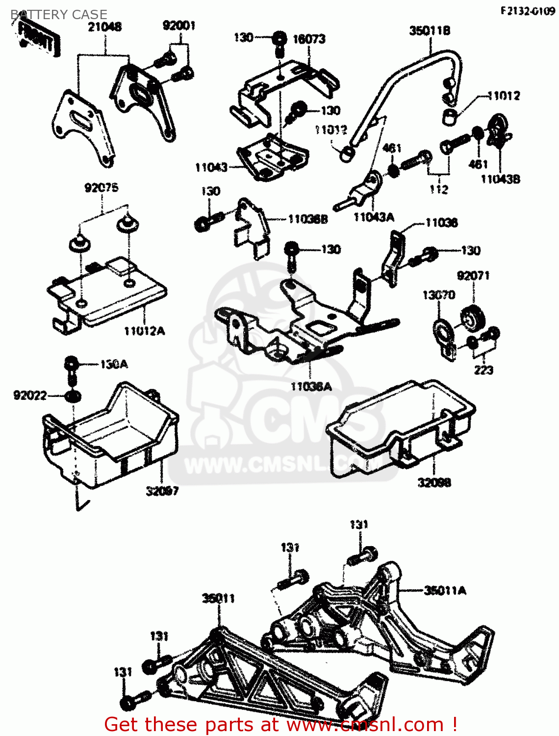 BATTERY CASE ZX750A1 1983 EUROPE UK FR IT NR SD ST