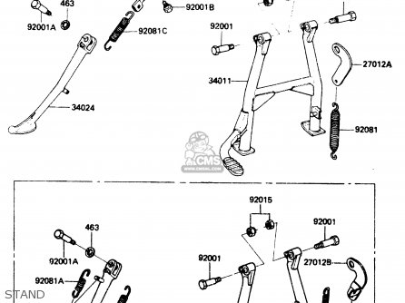 STAND - ZX750A1 1983 EUROPE UK FR IT NR SD ST