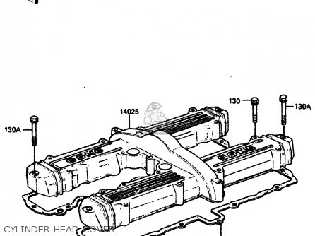 CYLINDER HEAD COVER - ZX750A2 1984 EUROPE UK FR GR IT NR SD