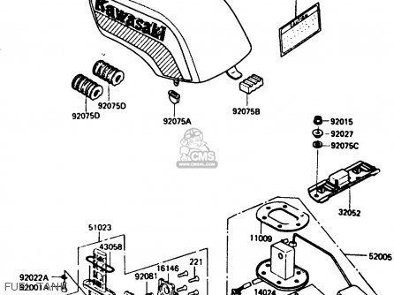FUEL TANK - ZX750A3 1985 EUROPE UK FR GR IT NR SD