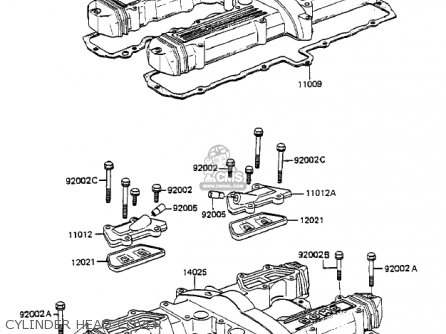 CYLINDER HEAD COVER - ZX750A3 GPZ750 1985 USA CALIFORNIA CANADA