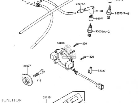 IGNITION - ZX750A3 GPZ750 1985 USA CALIFORNIA CANADA