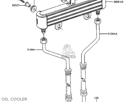 OIL COOLER - ZX750A3 GPZ750 1985 USA CALIFORNIA CANADA