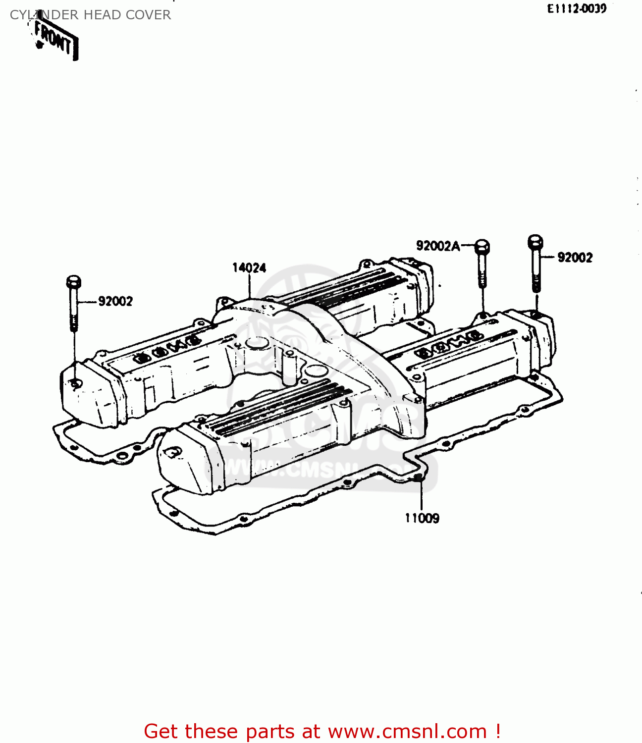 CYLINDER HEAD COVER ZX750A5 GPZ750 1987 USA