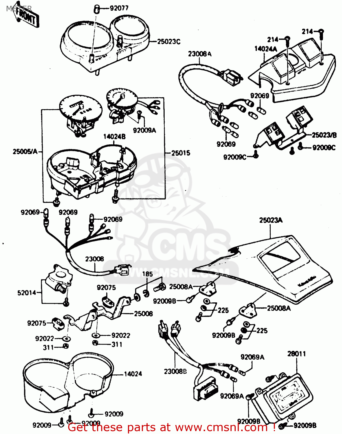 METER ZX750A5 GPZ750 1987 USA