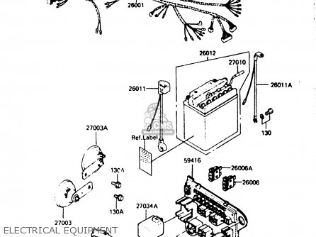 ELECTRICAL EQUIPMENT - ZX750A5 GPZ750 1987 USA