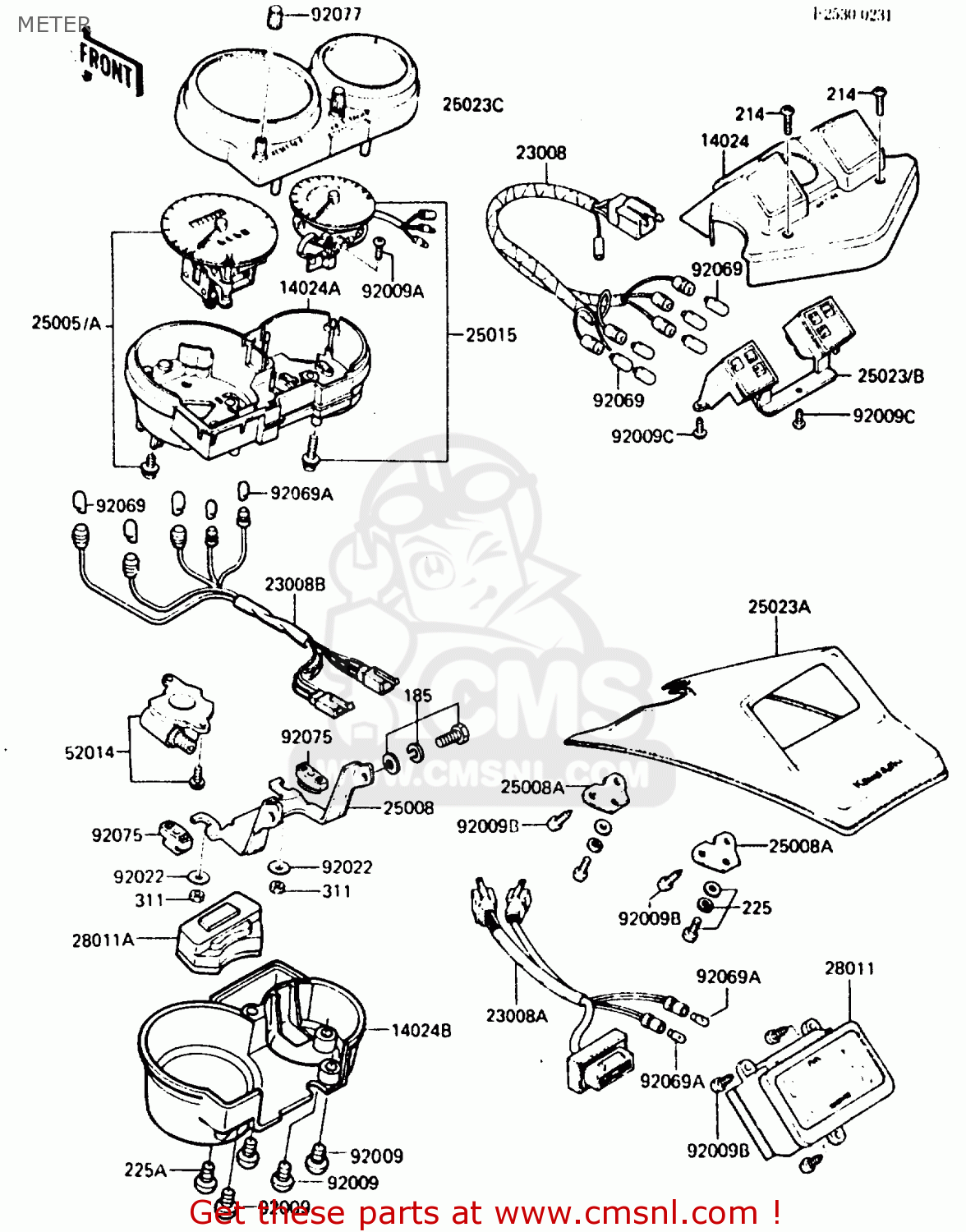 METER ZX750E1 1984 EUROPE FR FU GR IT NR SD ST