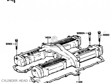 CYLINDER HEAD COVER - ZX750E1 1984 EUROPE FR FU GR IT NR SD ST
