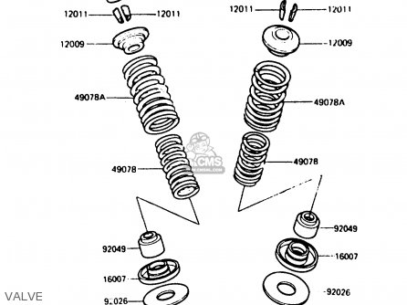 VALVE - ZX750E1 1984 EUROPE FR FU GR IT NR SD ST