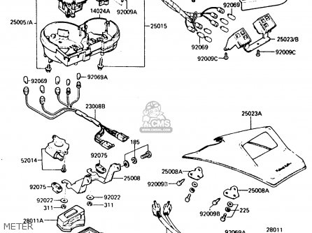 METER - ZX750E1 1984 EUROPE FR FU GR IT NR SD ST