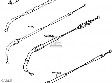 CABLE - ZX750E1 1984 EUROPE FR FU GR IT NR SD ST
